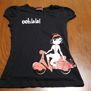 French Kitty girl moto tee shirt ohlala! K205:4:51